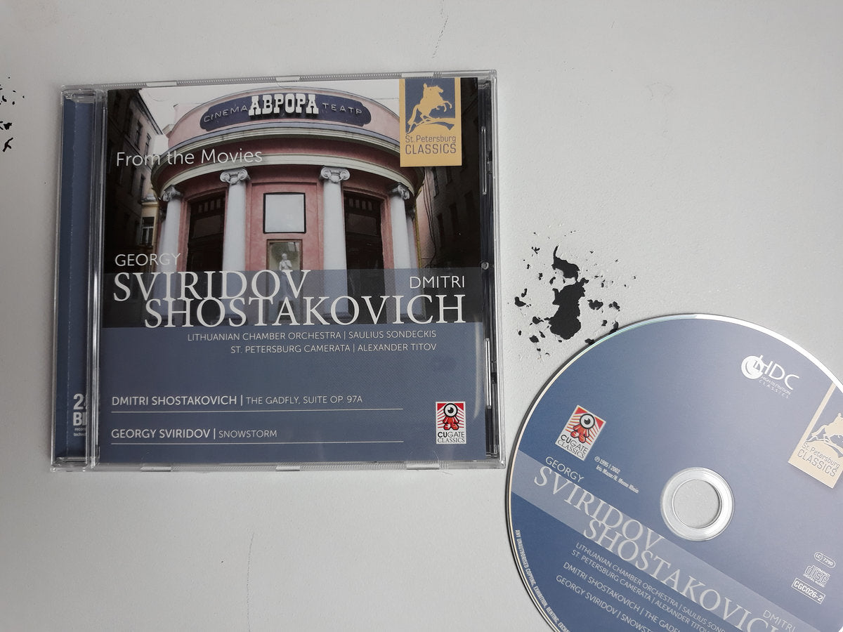 Dmitri Shostakovich: The Gadfly Suite, Op. 97A I Georgy Sviridov: Snowstorm by Lithuanian Chamber Orchestra / Saulius Sondeckis / St. Petersburg Camerata / Alexander Titov (CD)