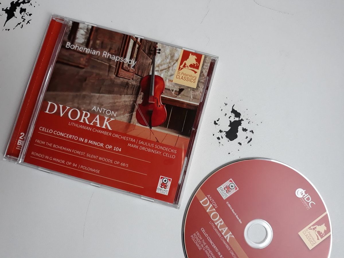 Dvorak: Cello Concerto in B minor, op.104 I From the Bohemian Forest, Silent Woods, op. 68/5 I Rondo in G minor, op.94 I Polonaise by Mark Drobinsky, Cello / Lithuanian Chamber Orchestra Saulius Sondeckis (CD)