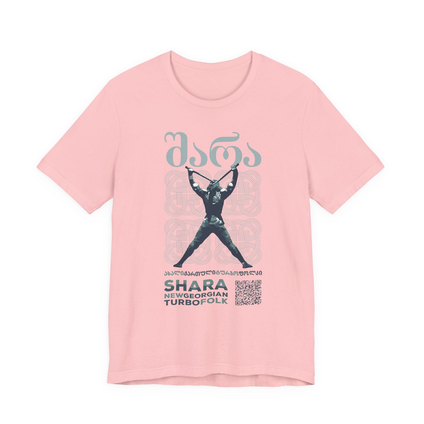 Shara Band T-Shirt - Georgian Turbo Folk (QR), Georgian Folk Music Shirt, Georgian Playlist Shirt