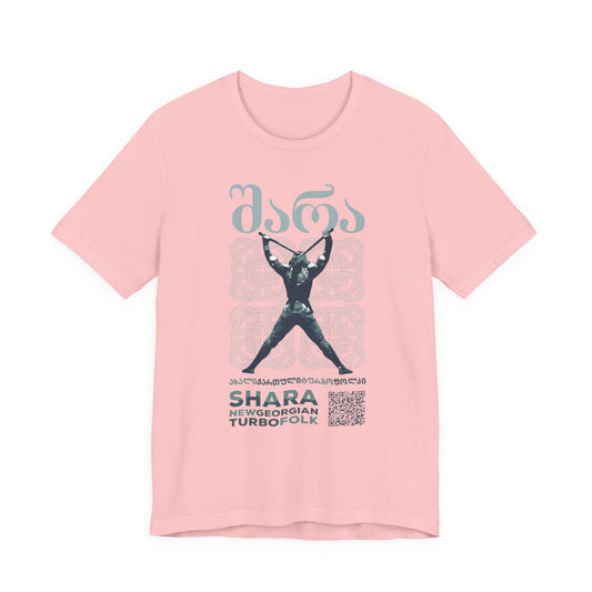 Shara Band T-Shirt - Georgian Turbo Folk (QR), Georgian Folk Music Shirt, Georgian Playlist Shirt