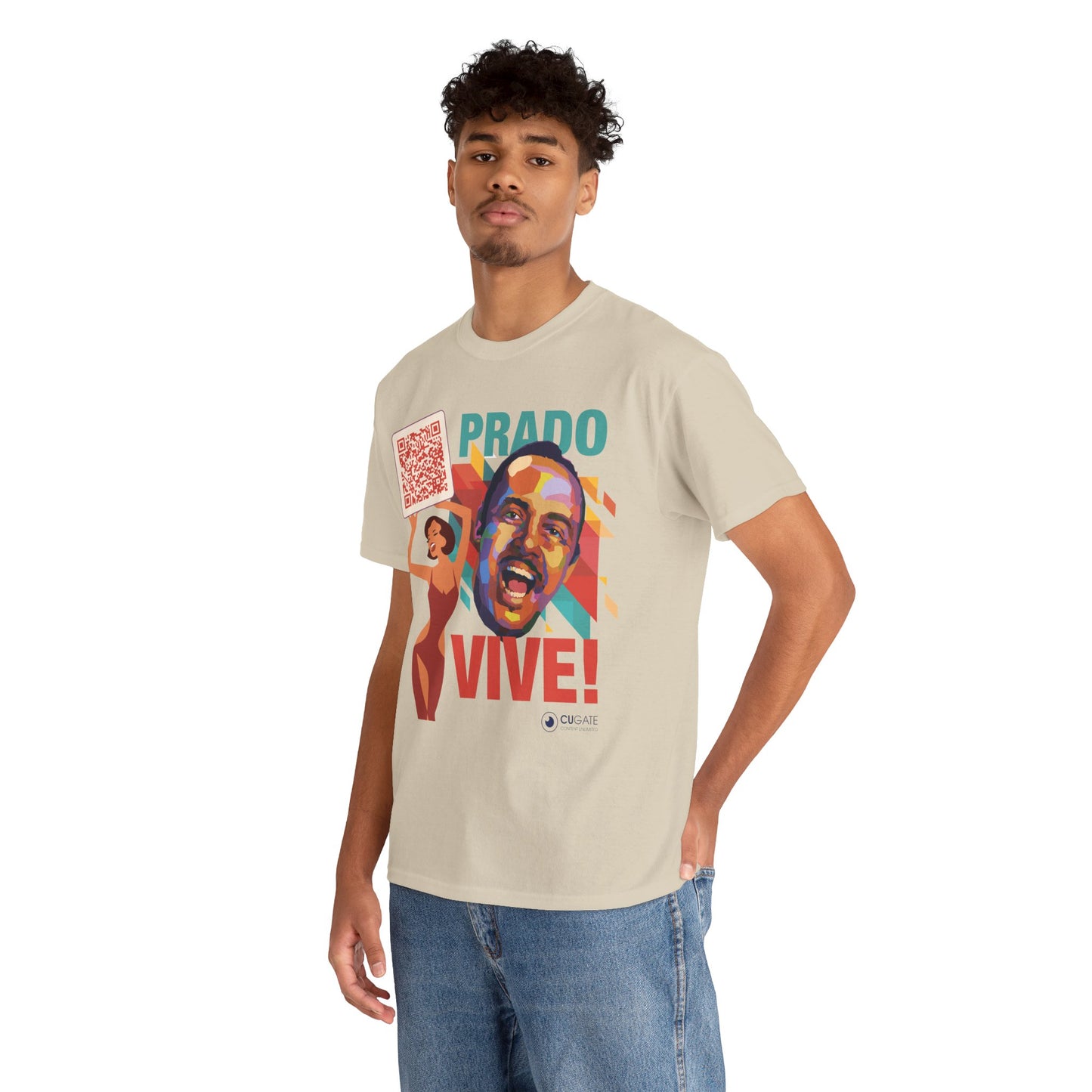 Prado Vive T-Shirt- Mambo T-Shirt, Latin Music T-Shirt (QR-Playlist Included), Playlist Tee
