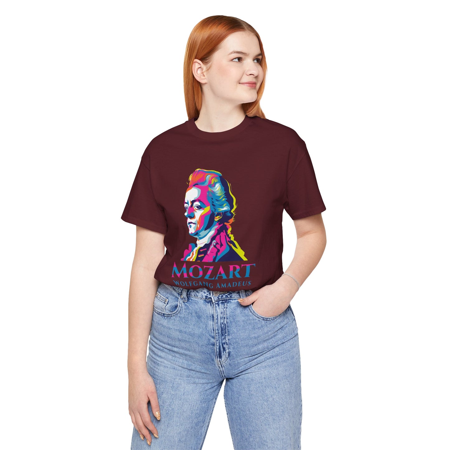 Mozart Statue T-Shirt: Classical Music T-Shirt, Mozart Shirt, Wolfgang Amadeus Mozart Gift, Mozart Tribute Tee, Mozart Profile Tee
