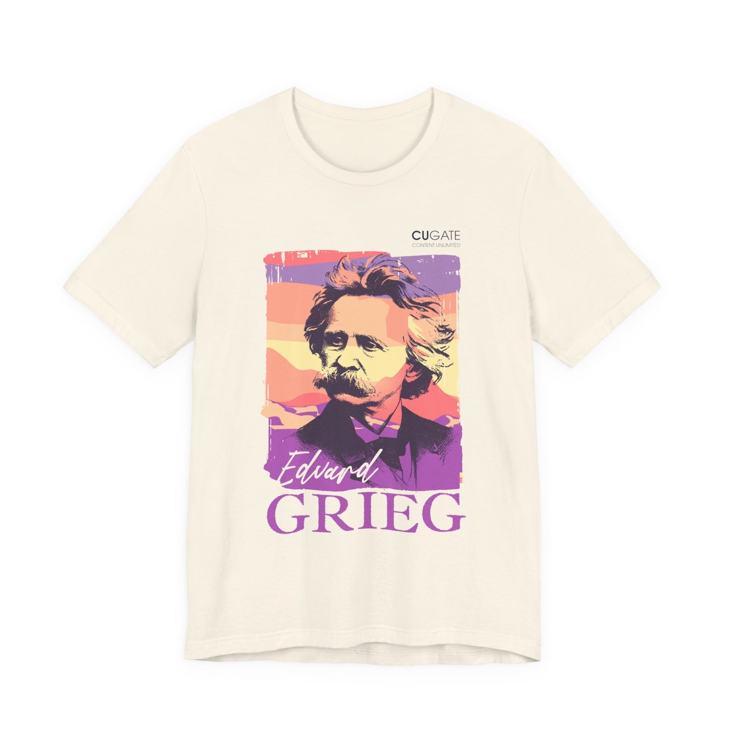 Grieg T-Shirt (Light): Classical Music T-Shirt, Grieg Shirt, Music T-Shirt Gift, Norwegian Folk Music Tee, Scandinavian Classic Music Shirt