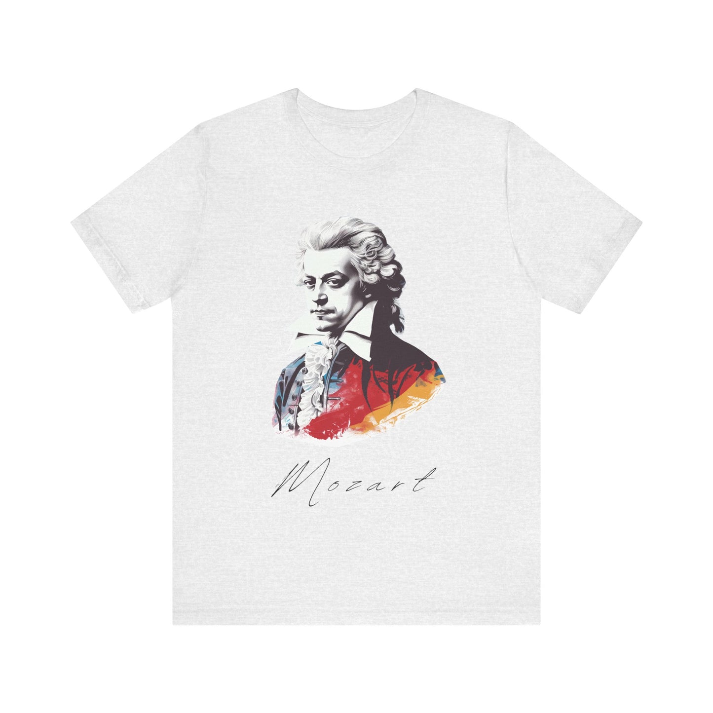 Mozart White T-Shirt - Comfy and Classy Wolfgang Amadeus Mozart T-Shirt