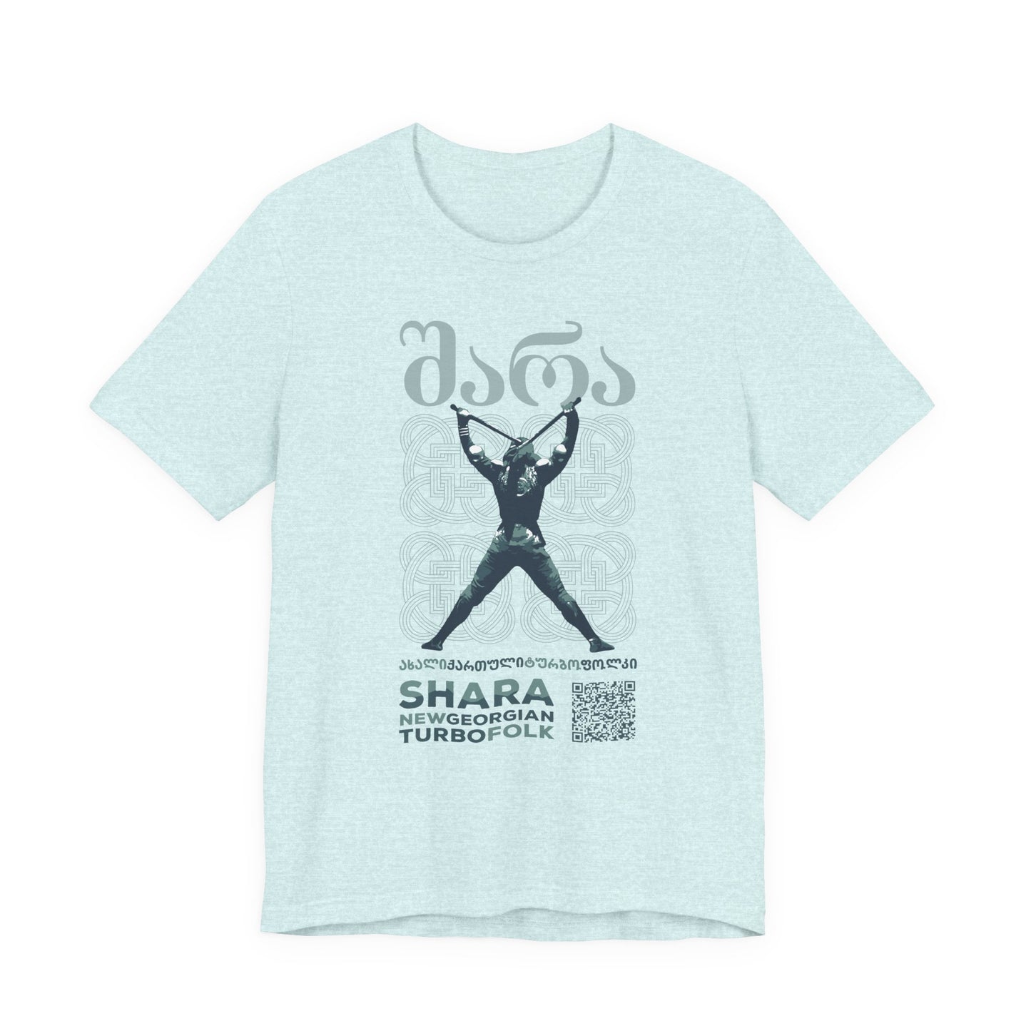 Shara Band T-Shirt - Georgian Turbo Folk (QR), Georgian Folk Music Shirt, Georgian Playlist Shirt