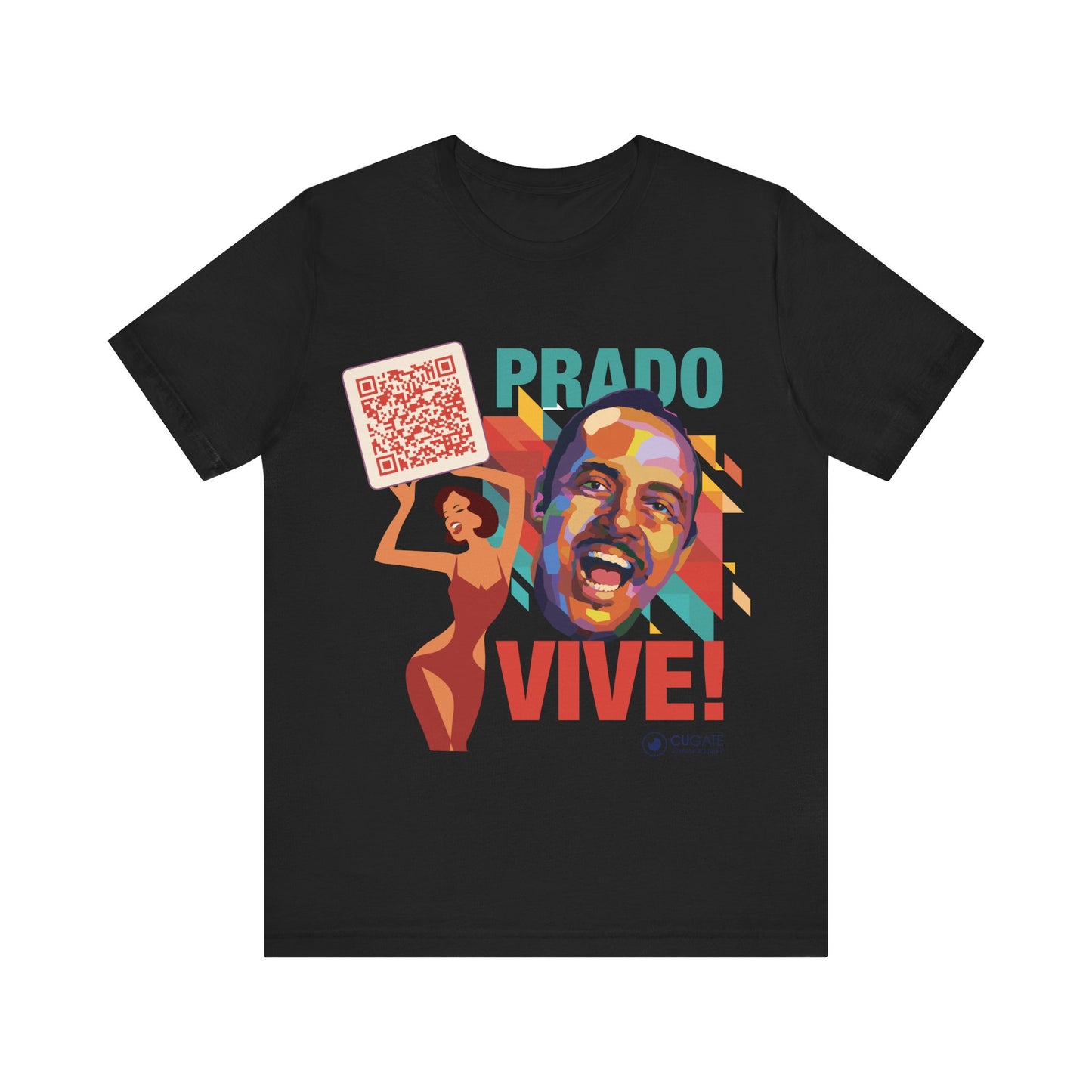 Prado Vive T-Shirt, Mambo T-Shirt Latin Music T-Shirt (QR-Playlist Included)