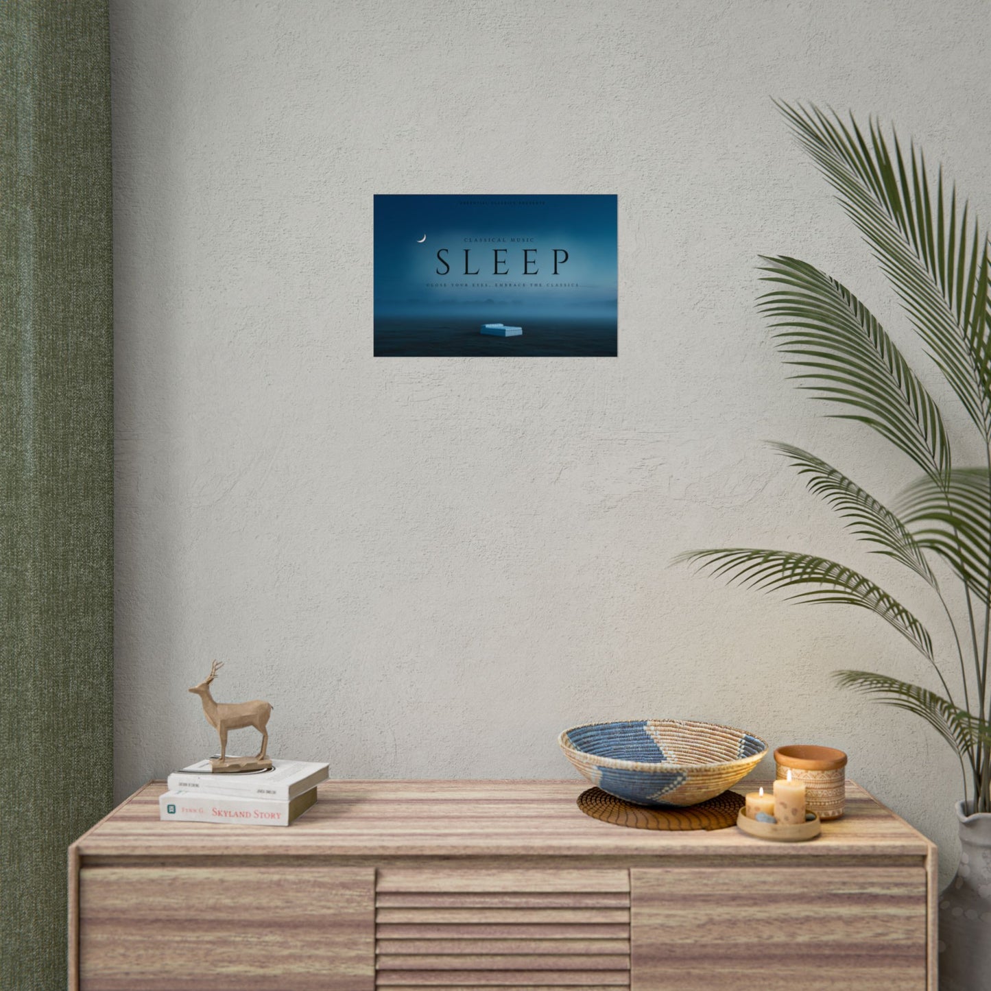 Mystical Nights - Night Time Poster, Sleepy Time Print, Sweet DreamsPoster, Evening Print, Classical Music for Sleep Print