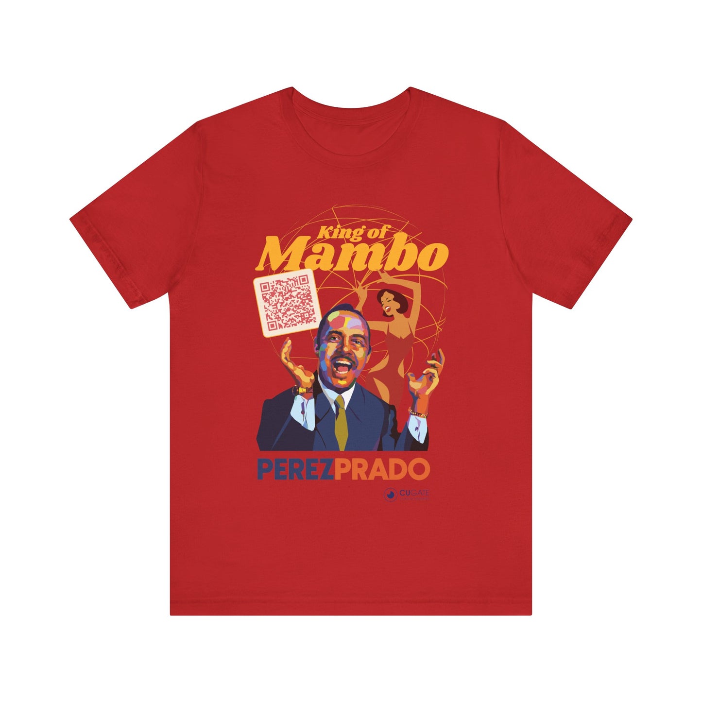 King of Mambo - Perez Prado Vive T-Shirt, Mambo T-Shirt Latin Music T-Shirt (QR-Playlist Included)