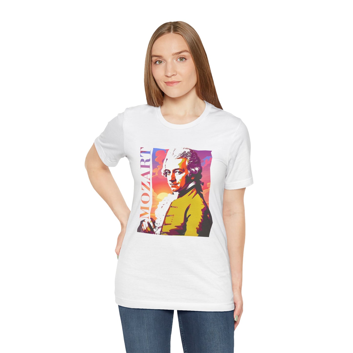 Mozart Sunset T-Shirt: Classical Music T-Shirt, Mozart Shirt, Wolfgang Amadeus Mozart Gift, Mozart Tribute Tee