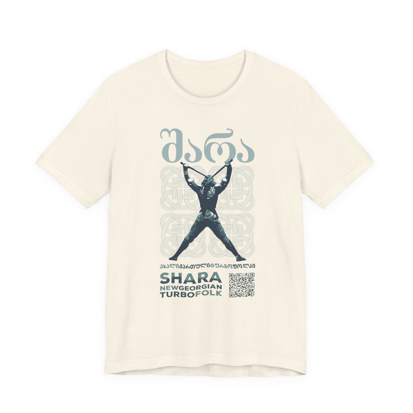 Shara Band T-Shirt - Georgian Turbo Folk (QR), Georgian Folk Music Shirt, Georgian Playlist Shirt