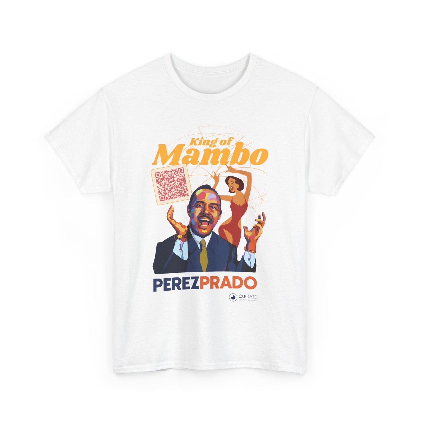 Mambo T-Shirt - Prado Vive T-Shirt, Latin Music T-Shirt (QR-Playlist Included), Latin Music Shirt, Perez Prado Tee