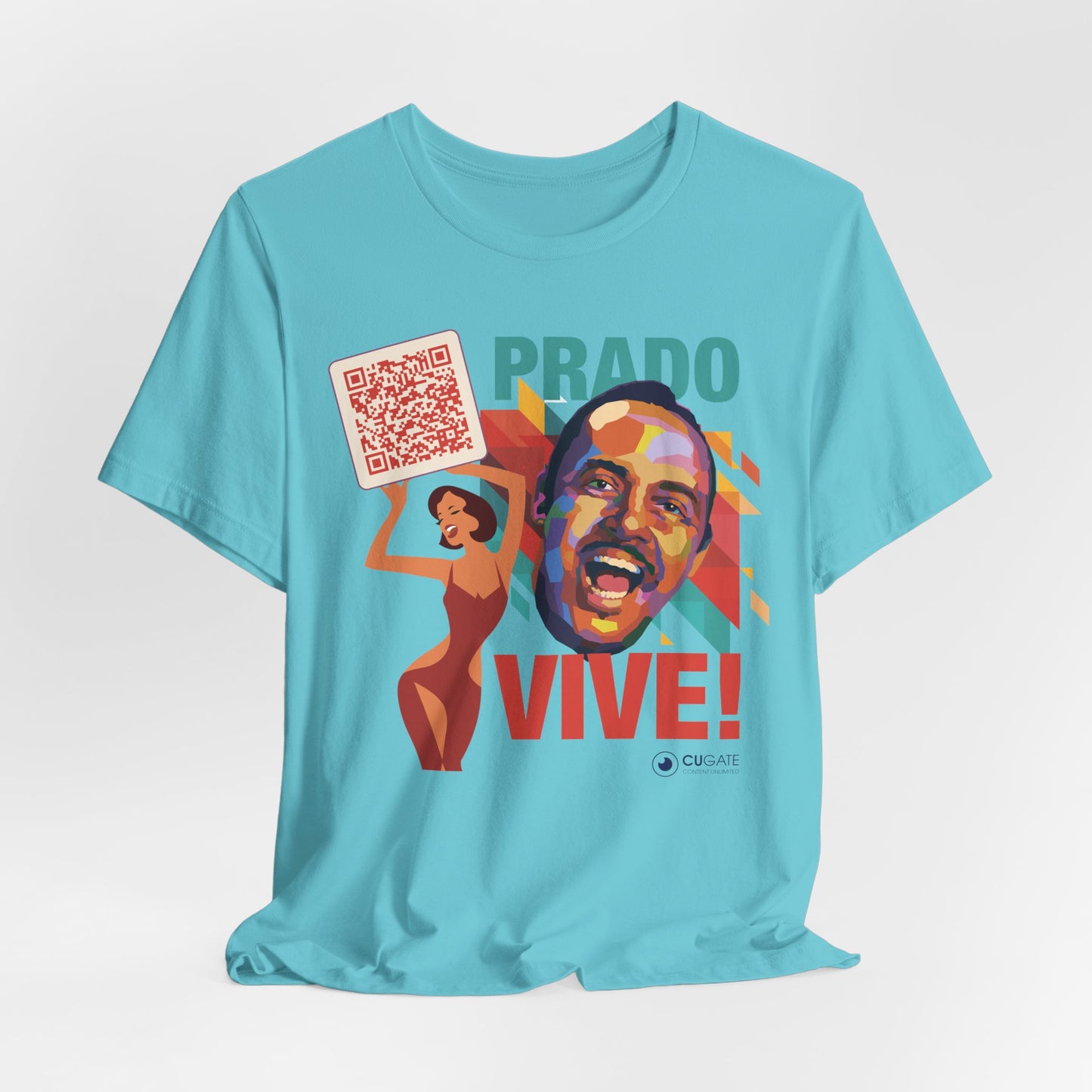 Prado Vive T-Shirt- Mambo T-Shirt, Latin Music T-Shirt (QR-Playlist Included), Playlist Tee