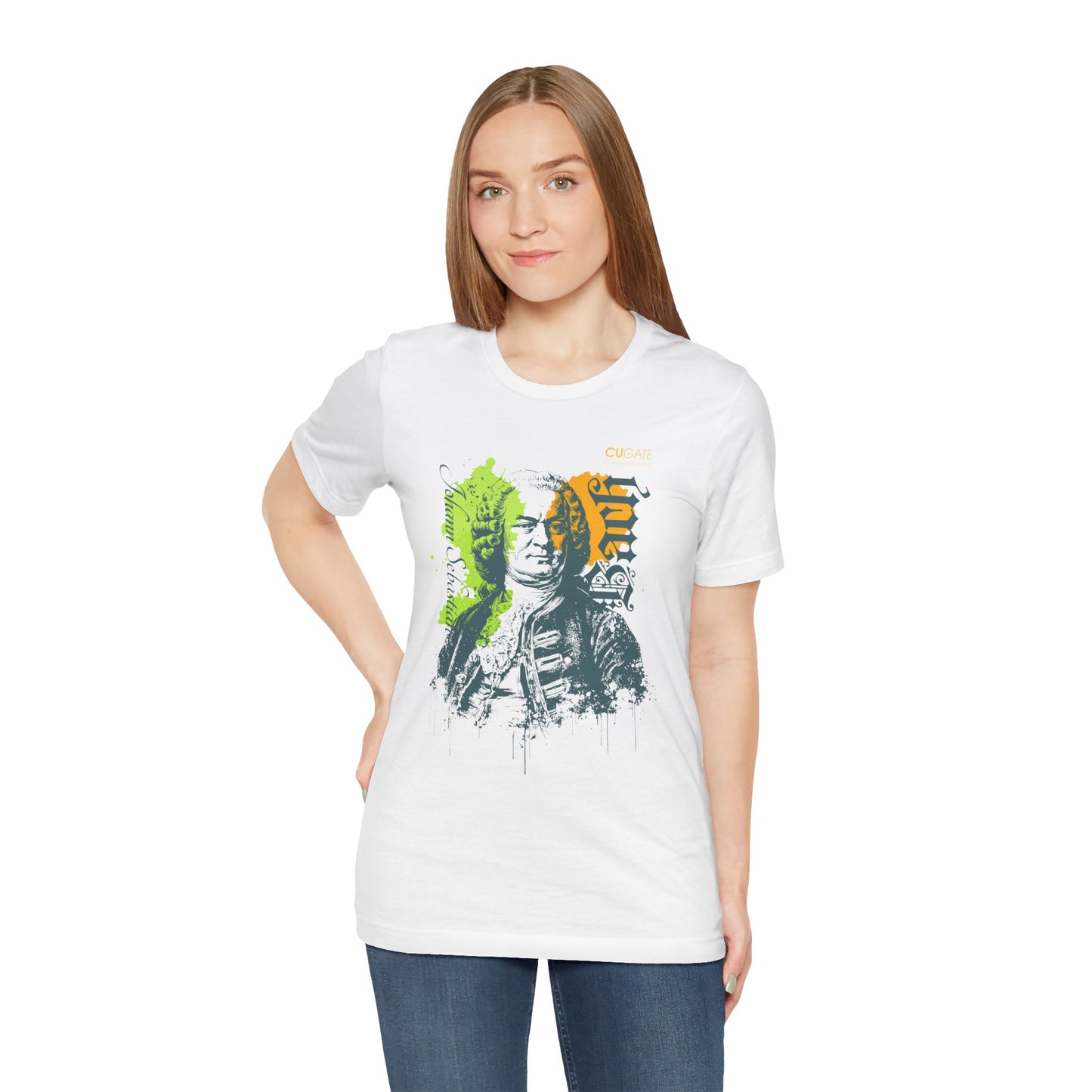 Bach T-Shirt (Light): Classical Music T-Shirt, Bach Shirt, Johann Sebastian Bach Gift