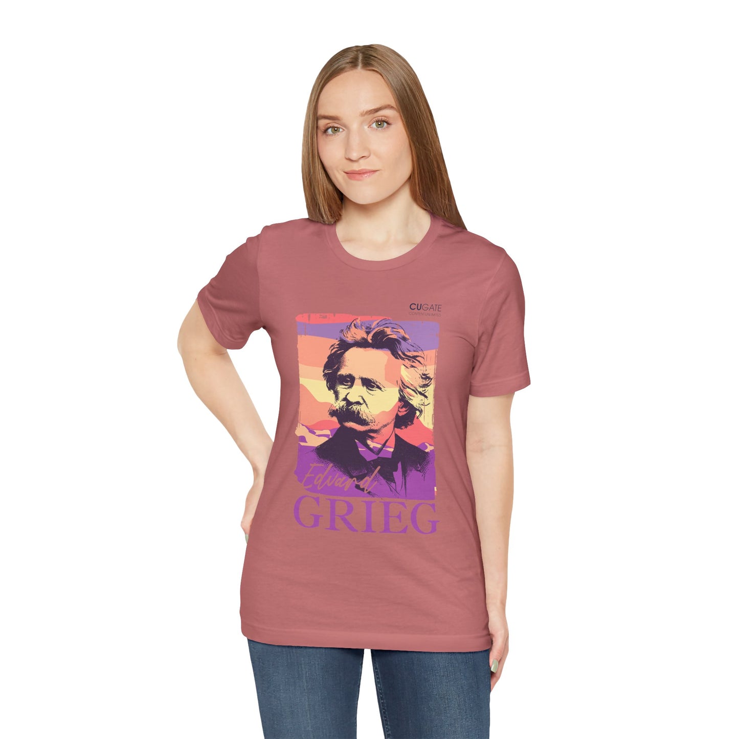 Grieg T-Shirt (Light): Classical Music T-Shirt, Grieg Shirt, Music T-Shirt Gift, Norwegian Folk Music Tee, Scandinavian Classic Music Shirt
