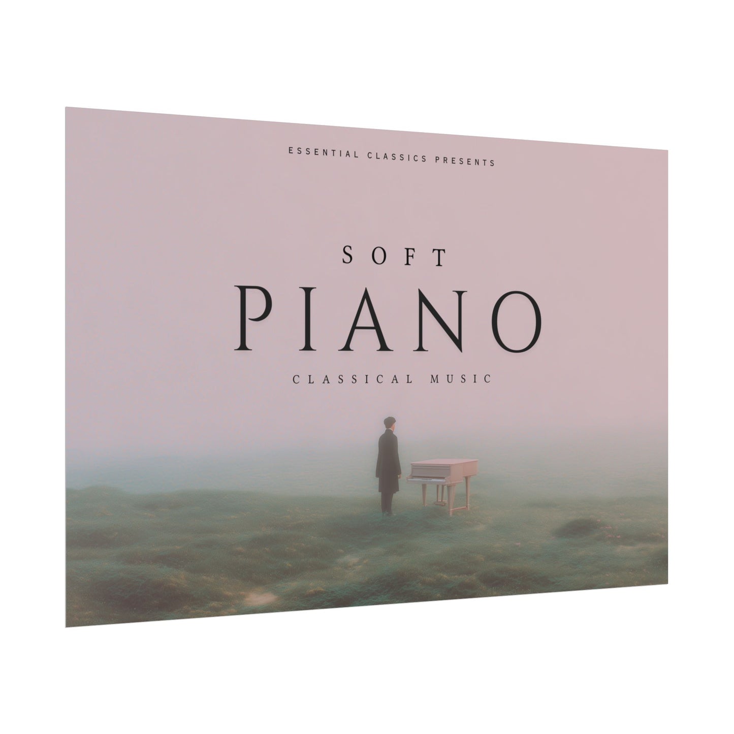 Soft Piano - Classical Piano Poster, Soft Piano Print, Tranquility Print, Calm Music Poster, Classical Music Poster, Piano Lovers Print