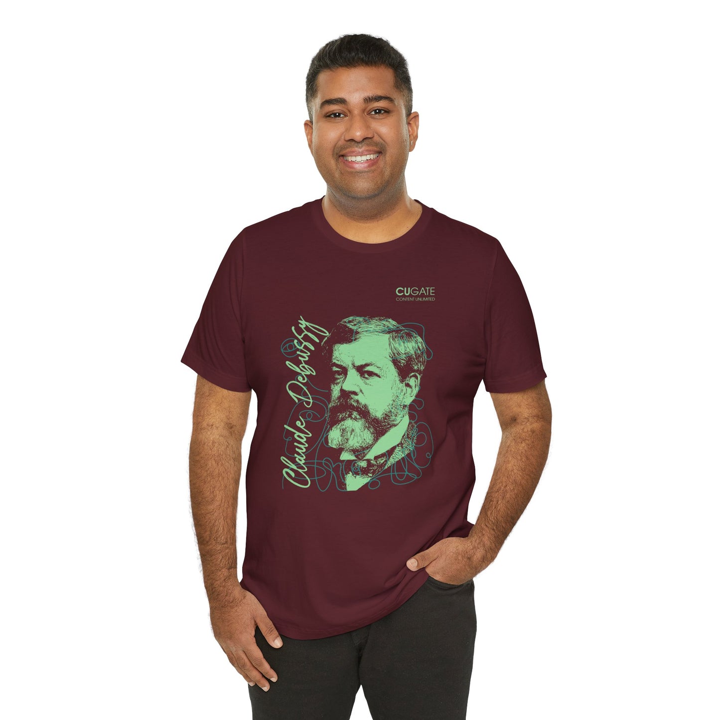 Debussy T-Shirt (Dark): Classical Music T-Shirt, Debussy Shirt, Claude Debussy Gift, Debussy Tribute Tee