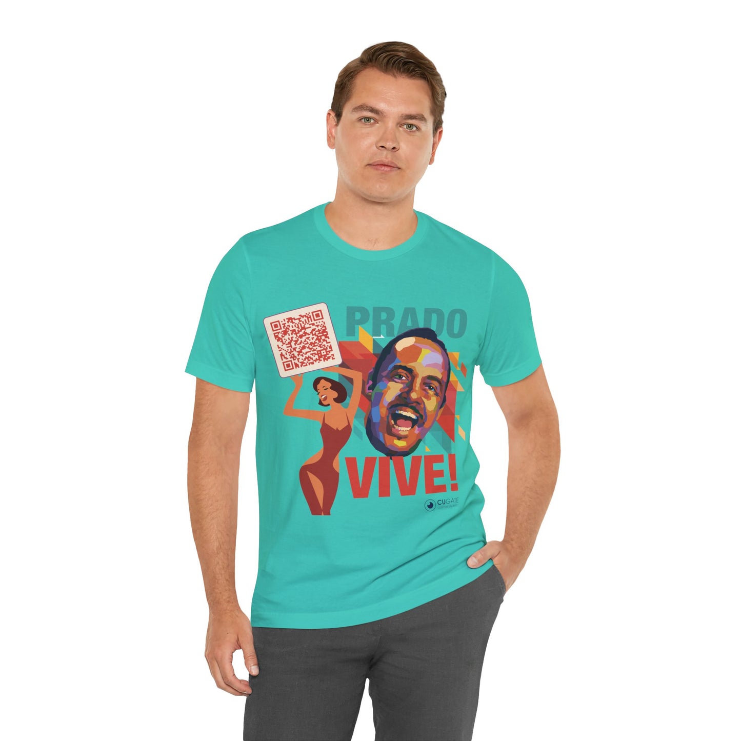 Prado Vive T-Shirt, Mambo T-Shirt Latin Music T-Shirt (QR-Playlist Included)