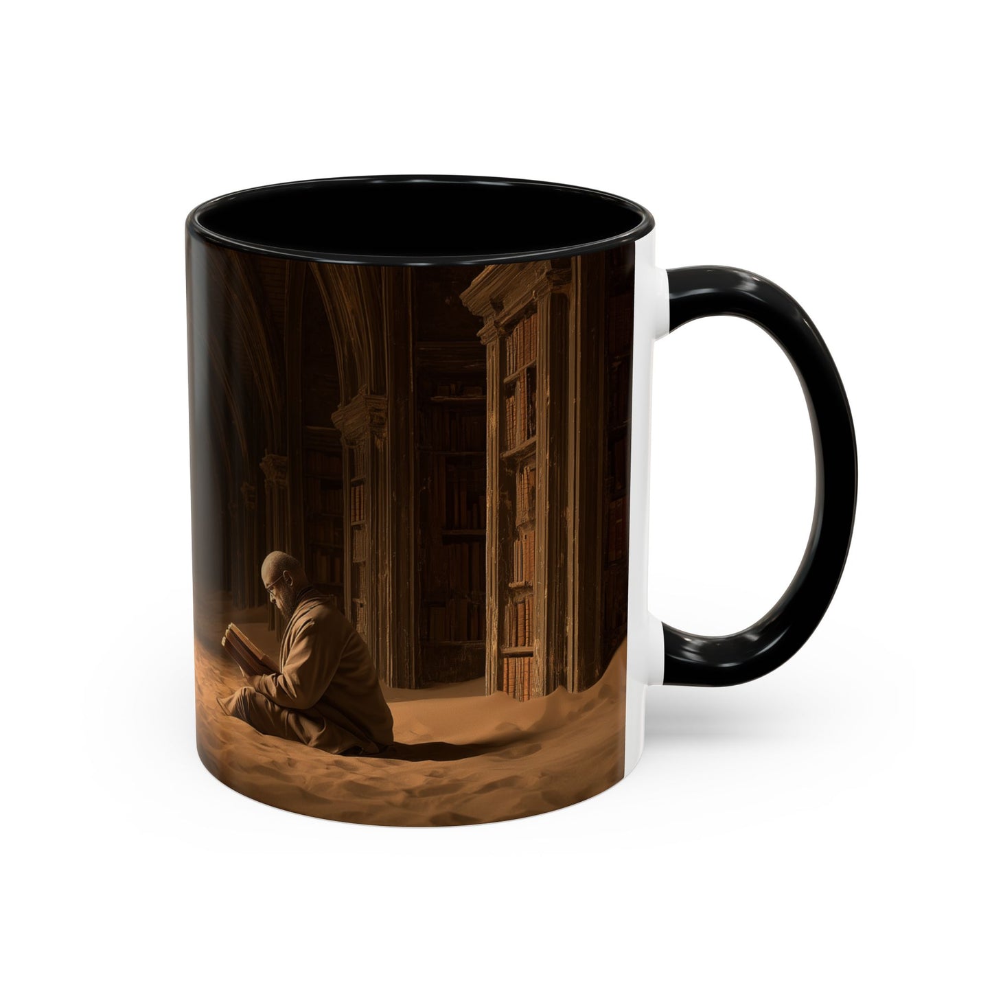 Deep Focus Mug (USA) - Classical Music for Thinking Mug, Peaceful Library Mug, Nature Library Mug, Apocalyptic Library Mug