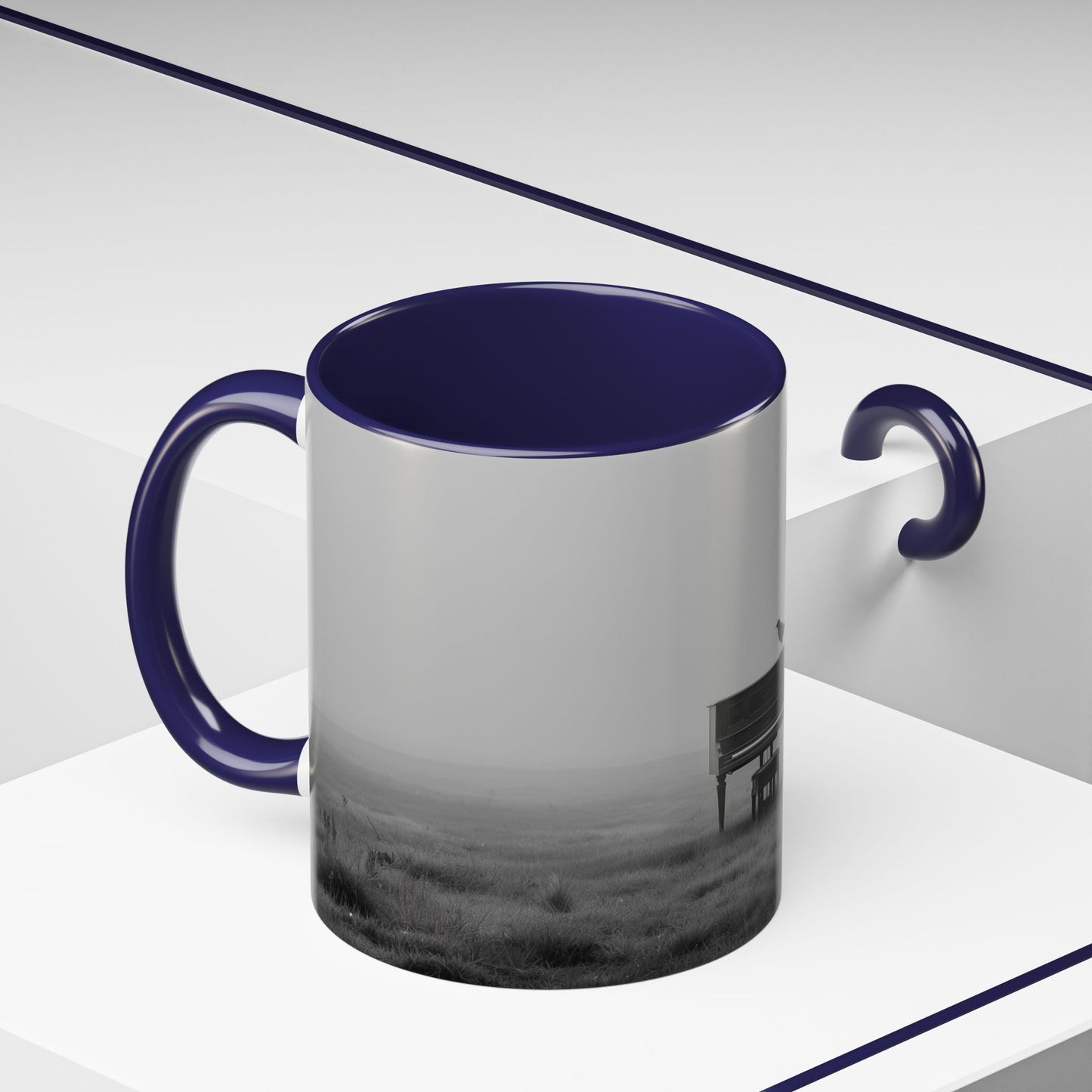 Mozart Piano Mug (EU) - Piano Mug, Piano Music Mug, Mozart Inspired Mug, Upright Piano Mug