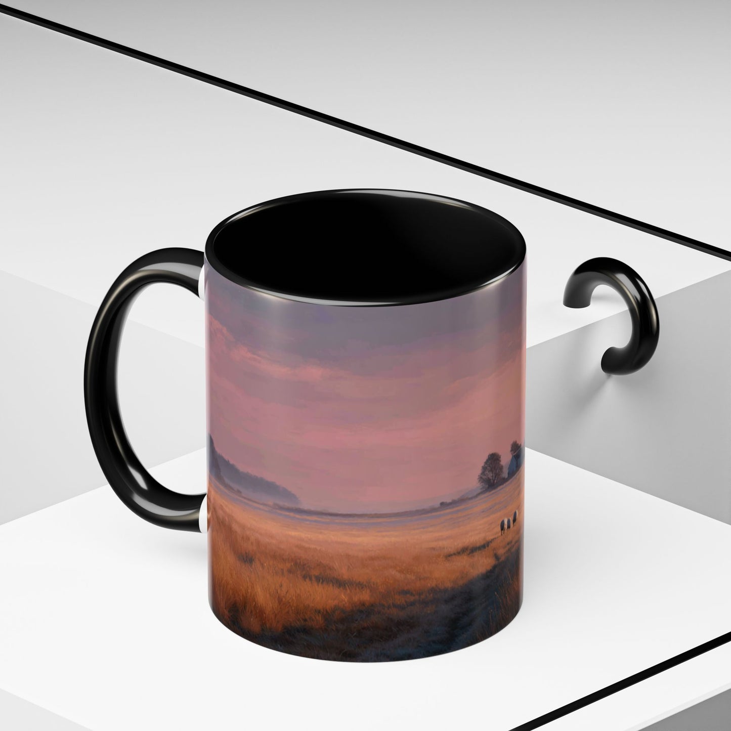 Slow Living Mug (EU) - Relaxation and Meditation Mug, Peaceful Countryside Mug, Farm and Country Mug
