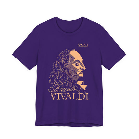Vivaldi T-Shirt (Dark): Classical Composer T-Shirt, Classical Music Shirt, Antonio Vivaldi Tribute Tee