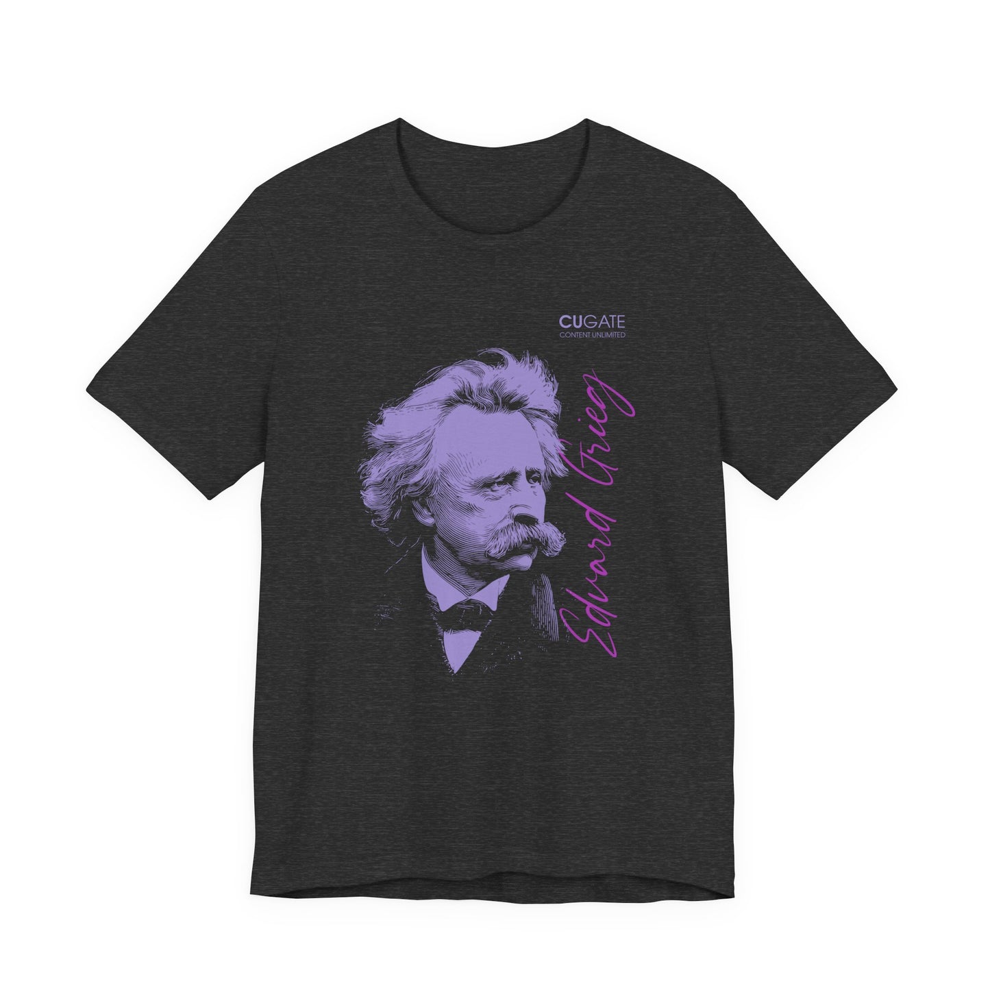 Grieg T-Shirt (Dark): Classical Music T-Shirt, Grieg Shirt, Music T-Shirt Gift, Norwegian Folk Music Tee, Scandinavian Classic Music Shirt