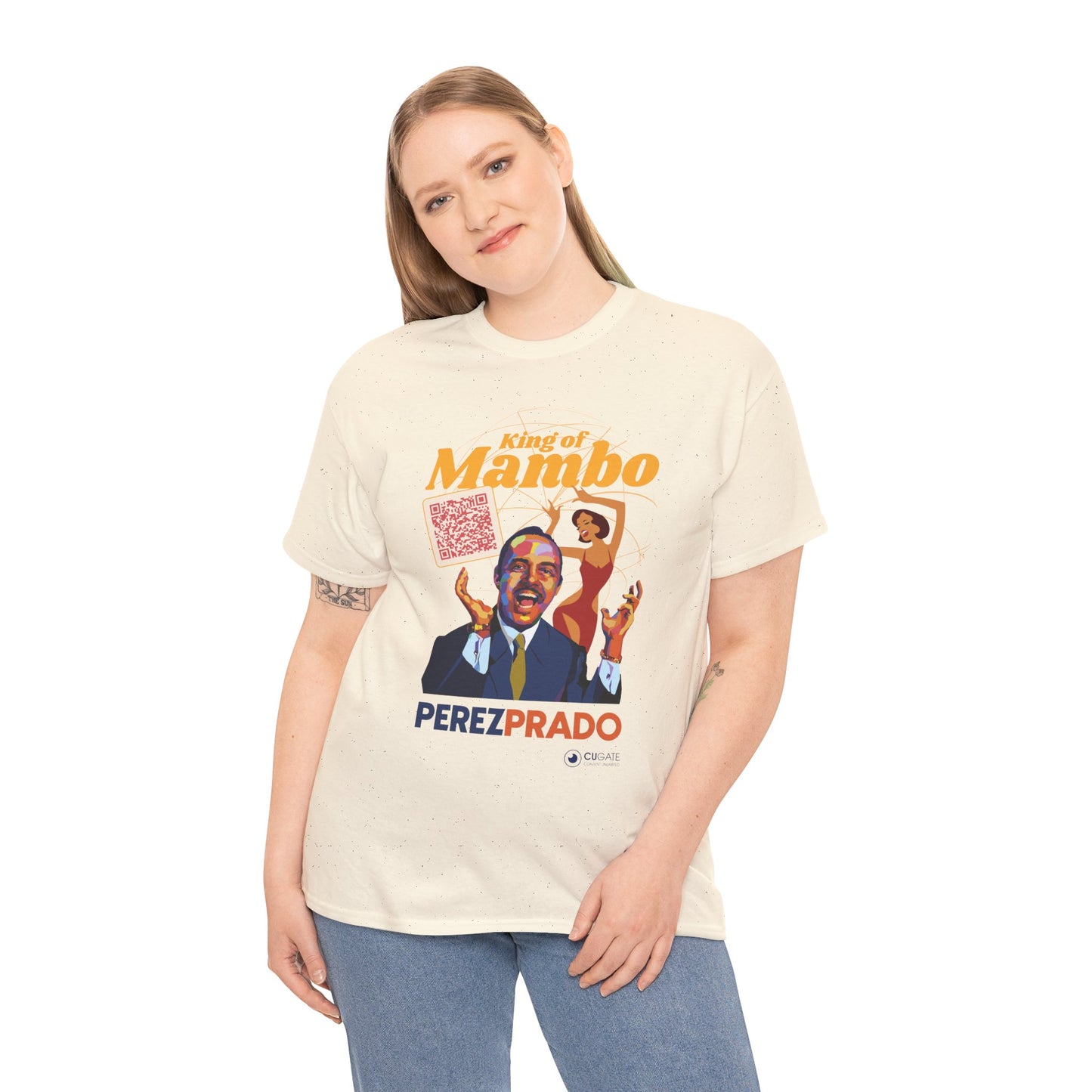 Mambo T-Shirt - Prado Vive T-Shirt, Latin Music T-Shirt (QR-Playlist Included), Latin Music Shirt, Perez Prado Tee