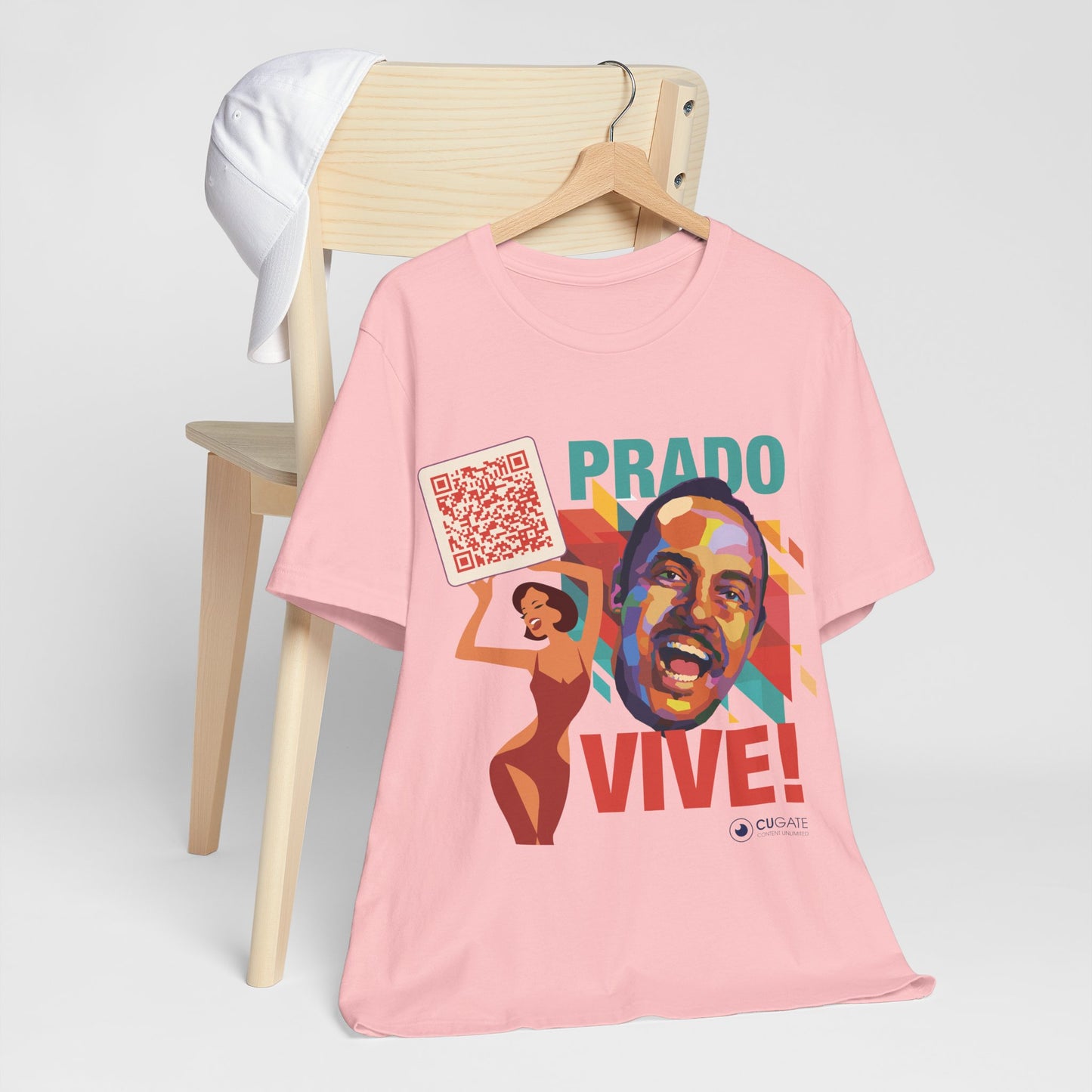Prado Vive T-Shirt, Mambo T-Shirt Latin Music T-Shirt (QR-Playlist Included)