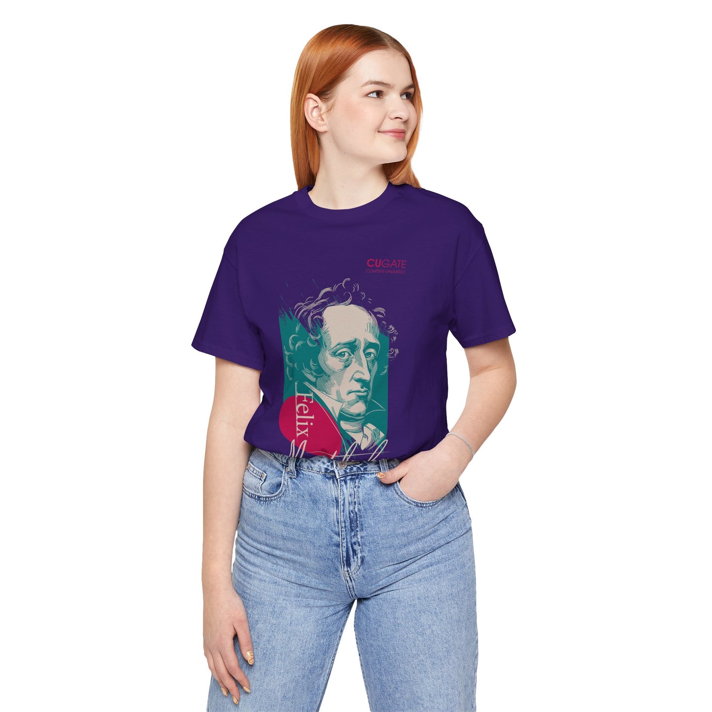 Felix Mendelssohn T-Shirt (Dark): Mendelssohn's Classical Music T-Shirt, Mendelssohn Shirt, Felix Mendelssohn Gift, Mendelssohn Tribute Tee