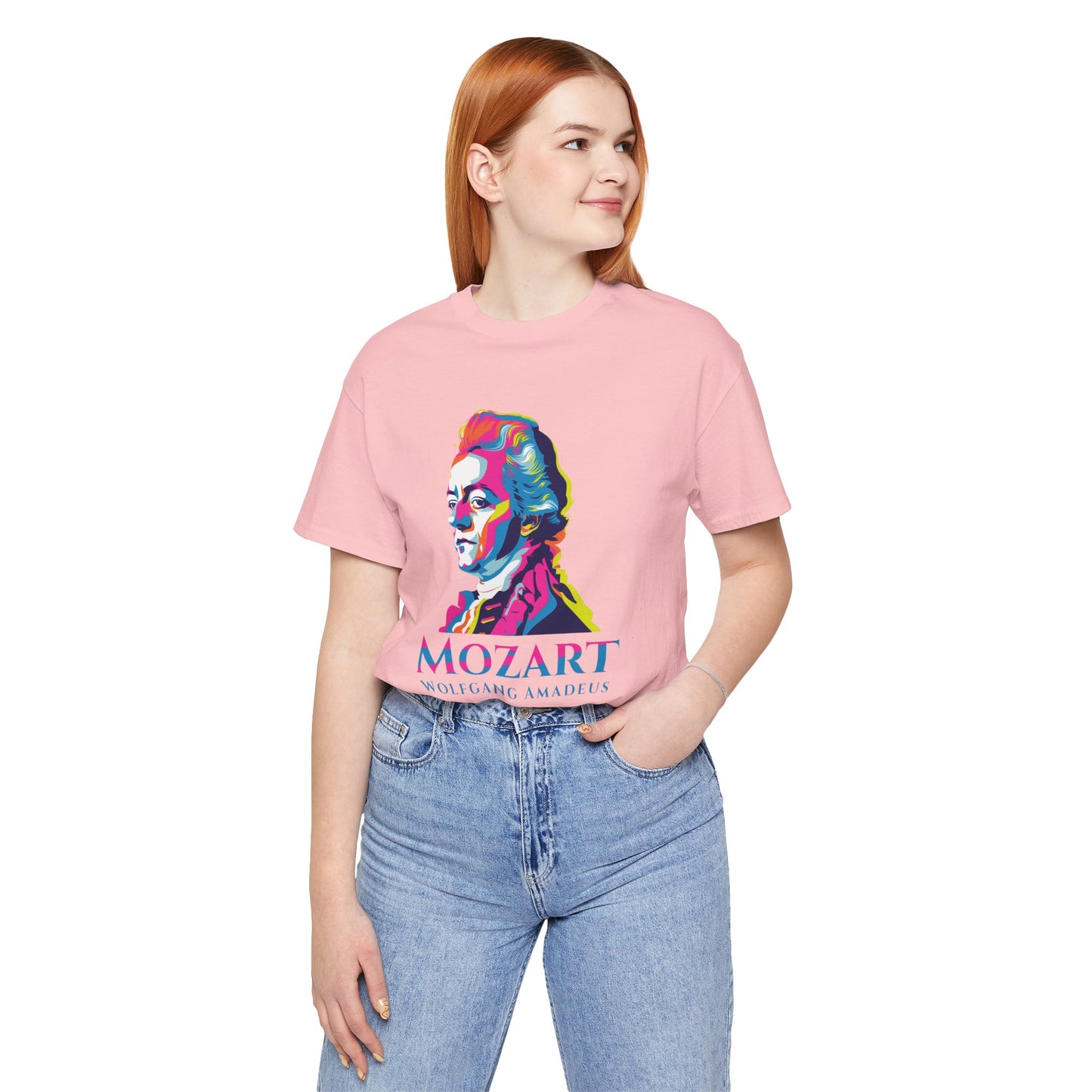 Mozart Statue T-Shirt: Classical Music T-Shirt, Mozart Shirt, Wolfgang Amadeus Mozart Gift, Mozart Tribute Tee, Mozart Profile Tee