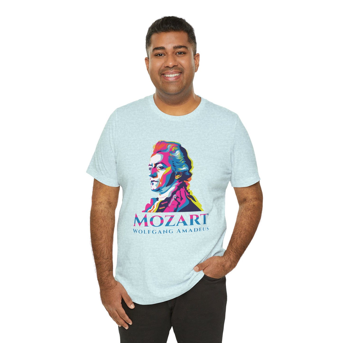 Mozart Statue T-Shirt: Classical Music T-Shirt, Mozart Shirt, Wolfgang Amadeus Mozart Gift, Mozart Tribute Tee, Mozart Profile Tee