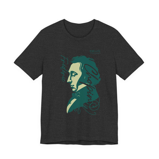 Chopin T-Shirt (Dark): Classical Music T-Shirt, Chopin Shirt, Frédéric Chopin Gift