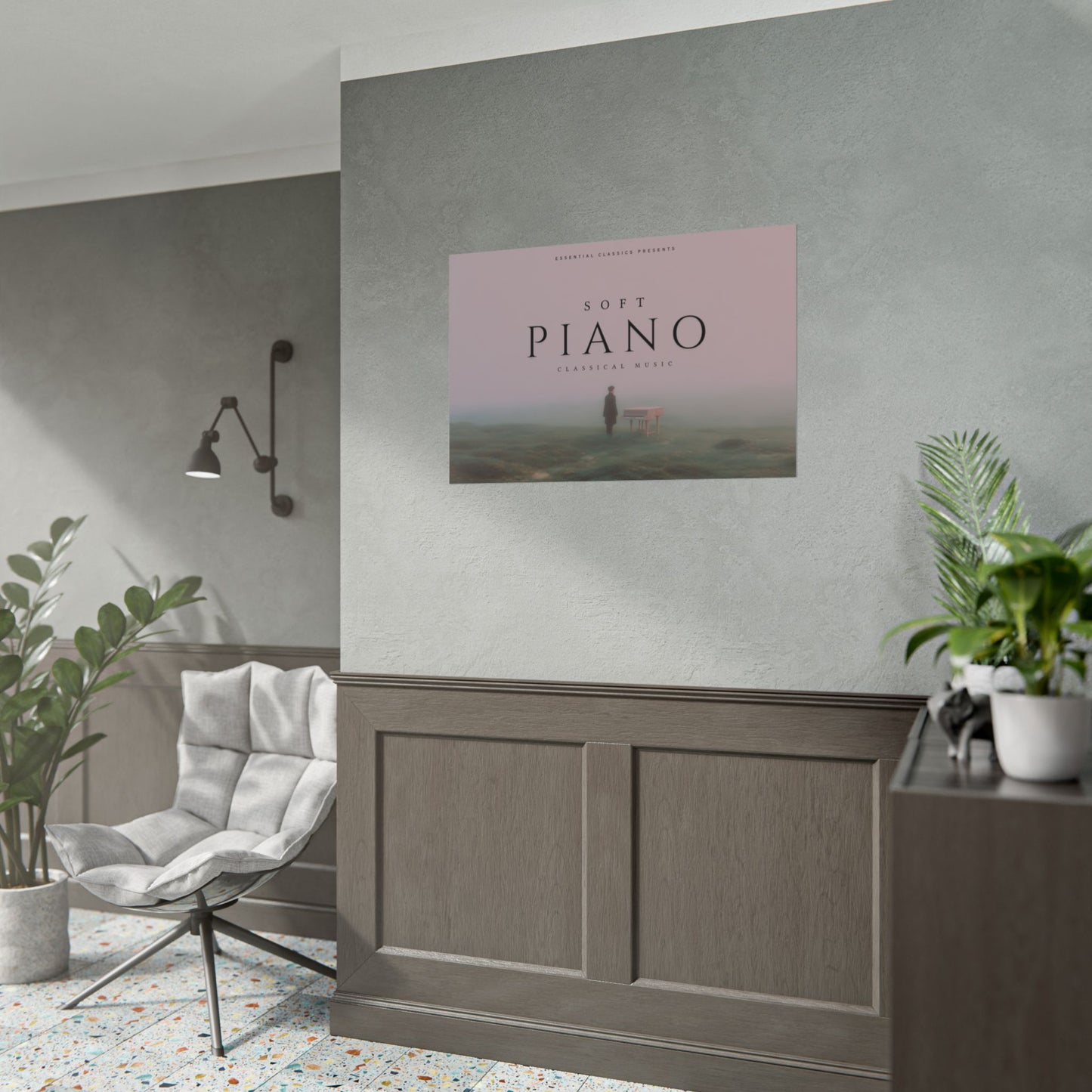Soft Piano - Classical Piano Poster, Soft Piano Print, Tranquility Print, Calm Music Poster, Classical Music Poster, Piano Lovers Print