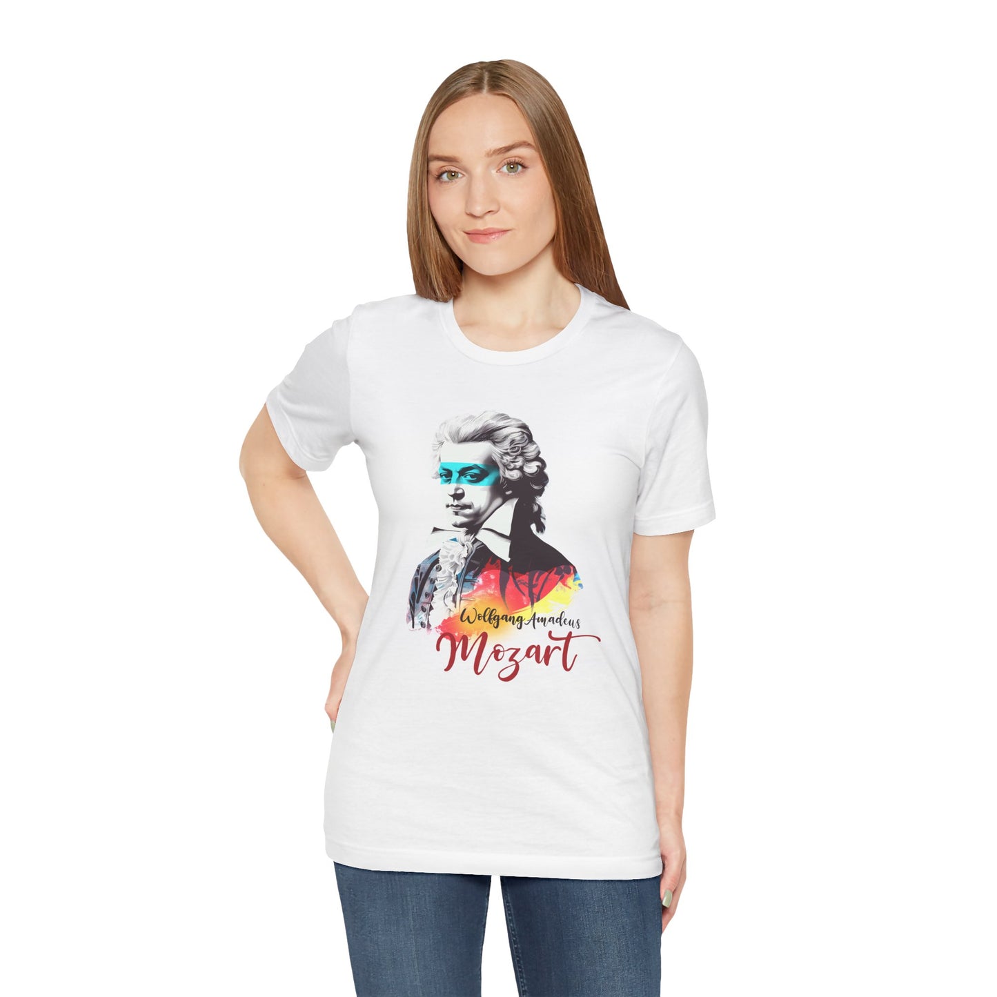 Mozart Mask: Classical Music T-Shirt, Mozart Shirt, Wolfgang Amadeus Mozart Gift, Mozart Tribute Tee