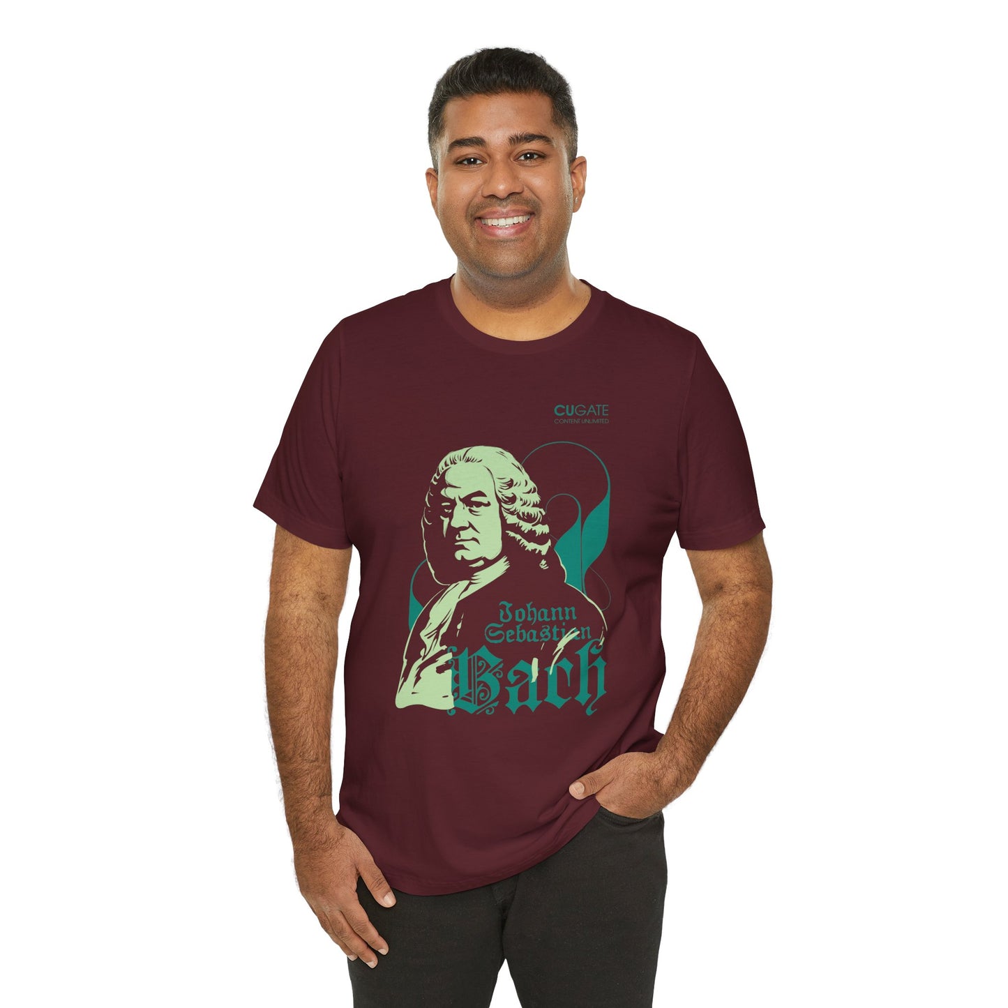 Bach T-Shirt (Dark): Classical Music T-Shirt, Bach Shirt, Johann Sebastian Bach Gift