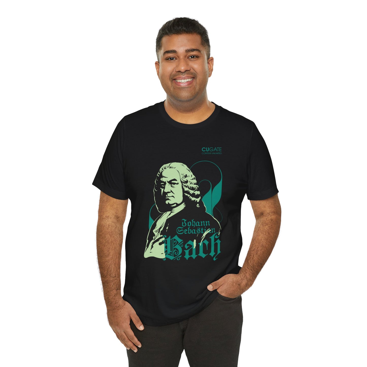 Bach T-Shirt (Dark): Classical Music T-Shirt, Bach Shirt, Johann Sebastian Bach Gift