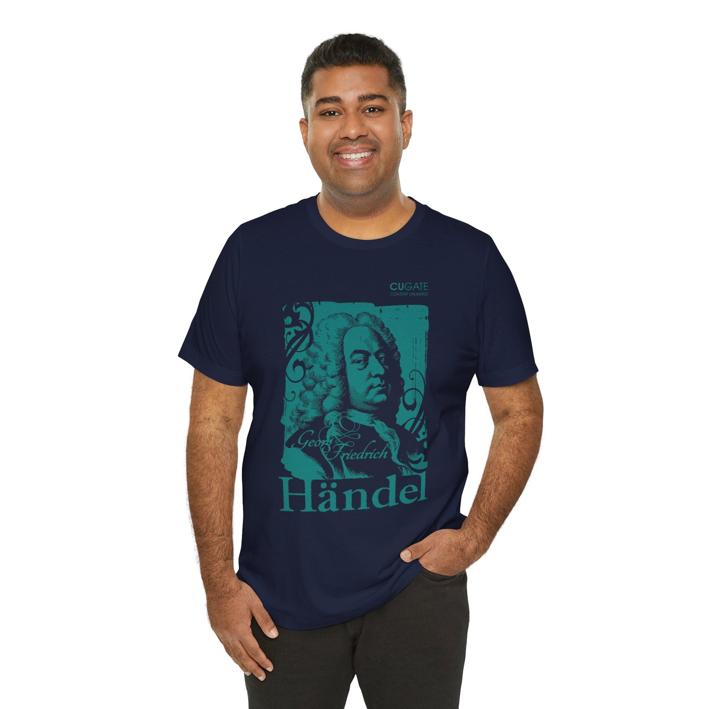 Händel T-Shirt (Dark): Classical Music T-Shirt, Händel Shirt, Georg Friedrich Händel Gift, Händel Tribute Tee
