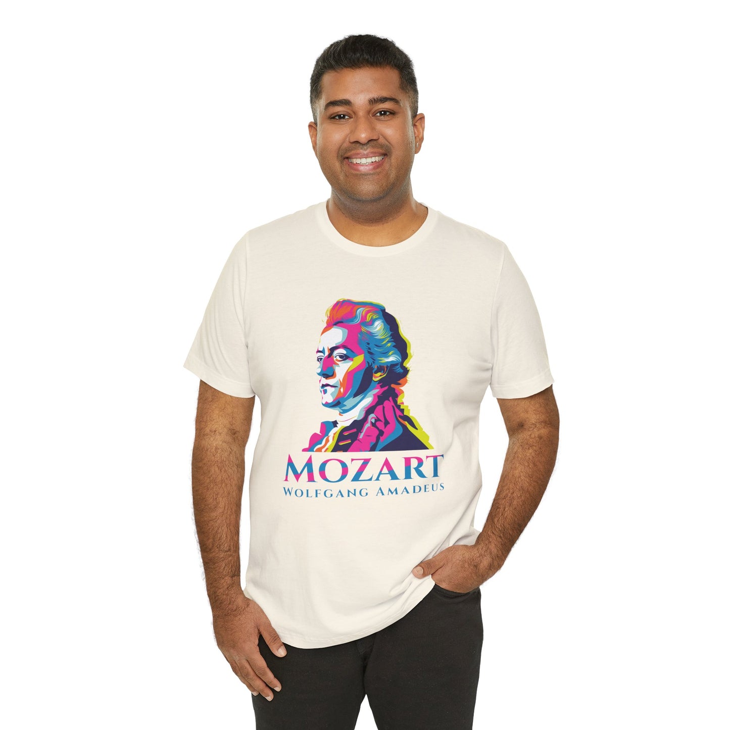 Mozart Statue T-Shirt: Classical Music T-Shirt, Mozart Shirt, Wolfgang Amadeus Mozart Gift, Mozart Tribute Tee, Mozart Profile Tee