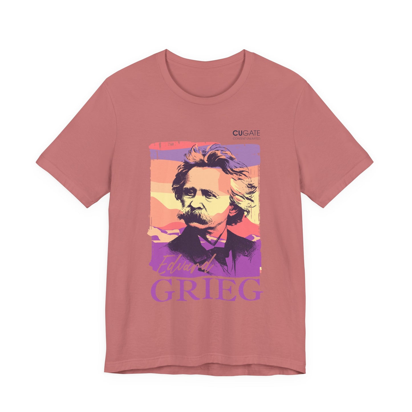 Grieg T-Shirt (Light): Classical Music T-Shirt, Grieg Shirt, Music T-Shirt Gift, Norwegian Folk Music Tee, Scandinavian Classic Music Shirt