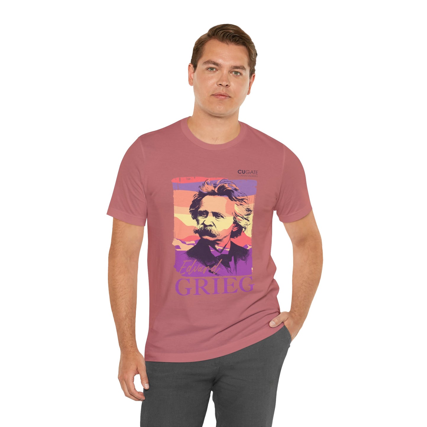 Grieg T-Shirt (Light): Classical Music T-Shirt, Grieg Shirt, Music T-Shirt Gift, Norwegian Folk Music Tee, Scandinavian Classic Music Shirt