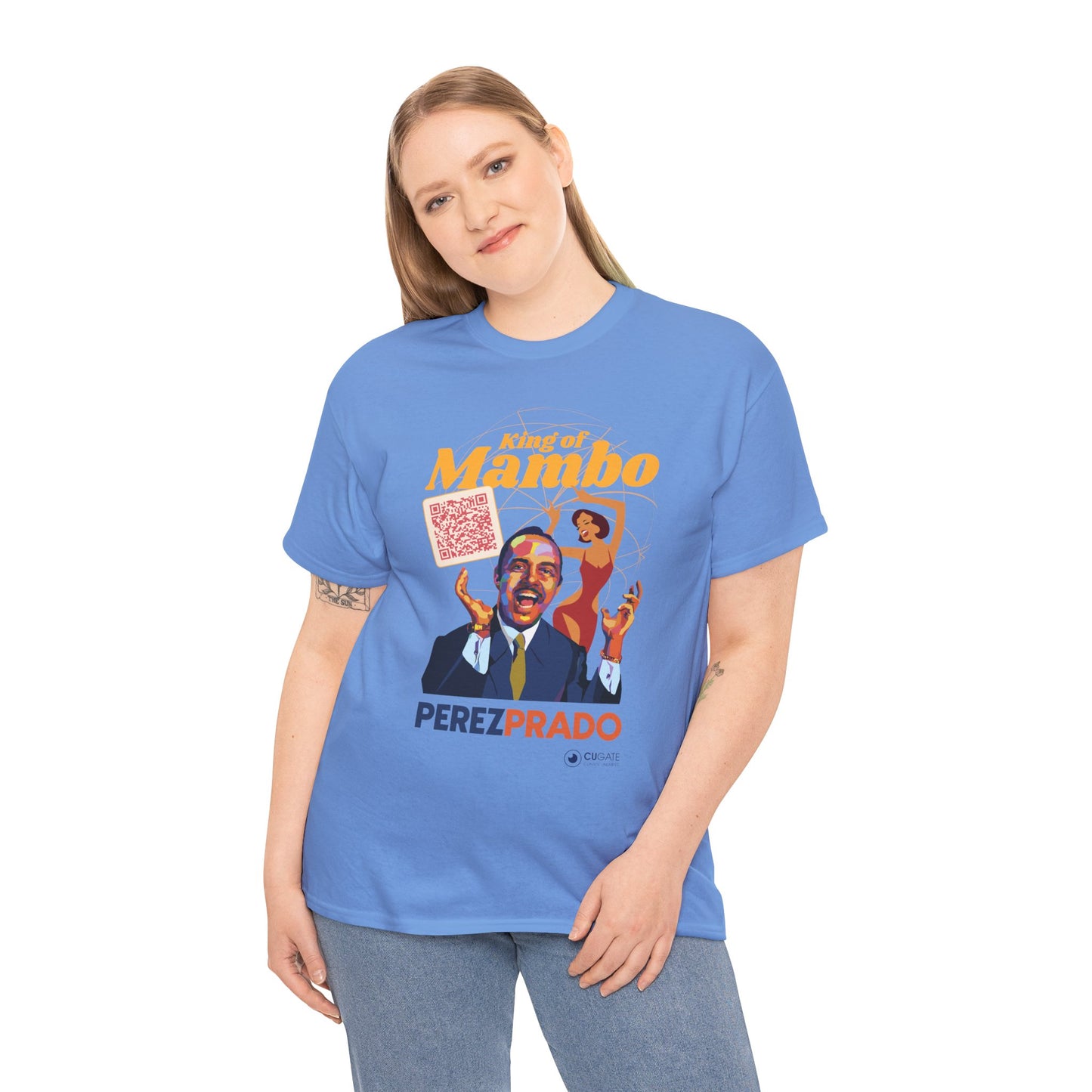 Mambo T-Shirt - Prado Vive T-Shirt, Latin Music T-Shirt (QR-Playlist Included), Latin Music Shirt, Perez Prado Tee