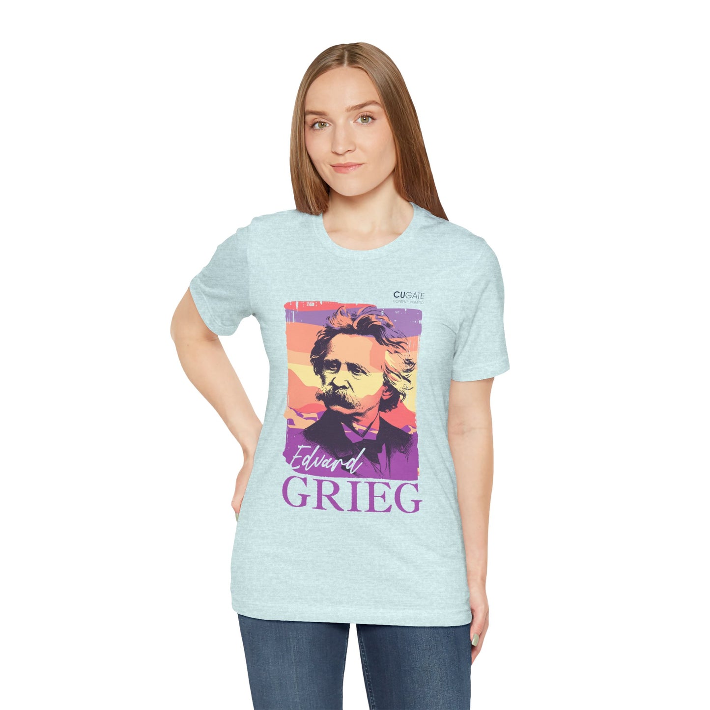 Grieg T-Shirt (Light): Classical Music T-Shirt, Grieg Shirt, Music T-Shirt Gift, Norwegian Folk Music Tee, Scandinavian Classic Music Shirt