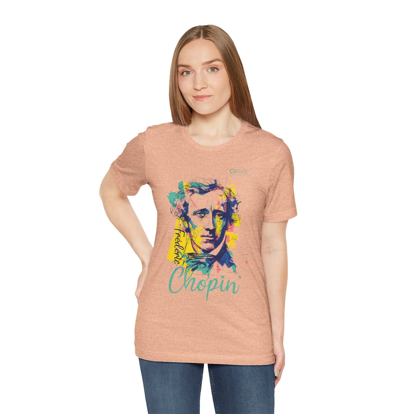 Chopin T-Shirt (Light): Classical Music T-Shirt, Chopin Shirt, Frédéric Chopin Gift