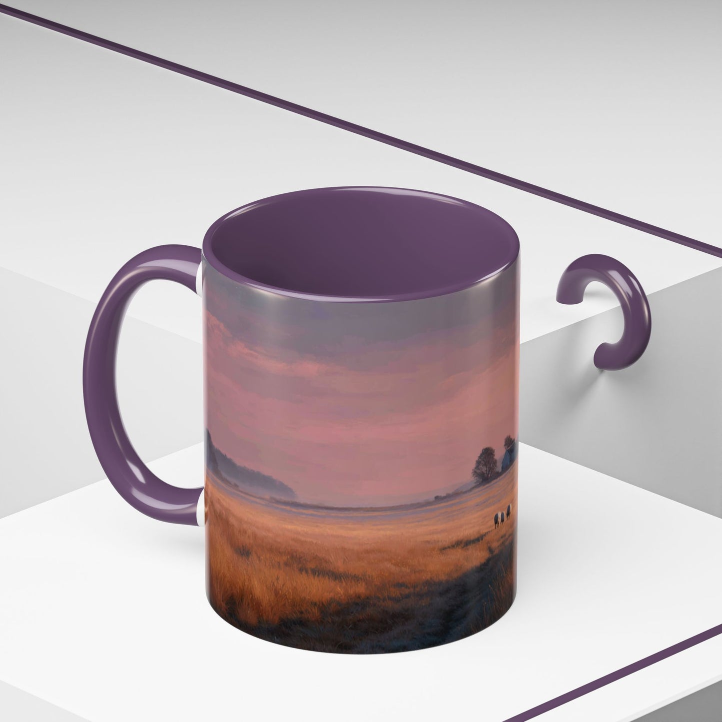 Slow Living Mug (EU) - Relaxation and Meditation Mug, Peaceful Countryside Mug, Farm and Country Mug