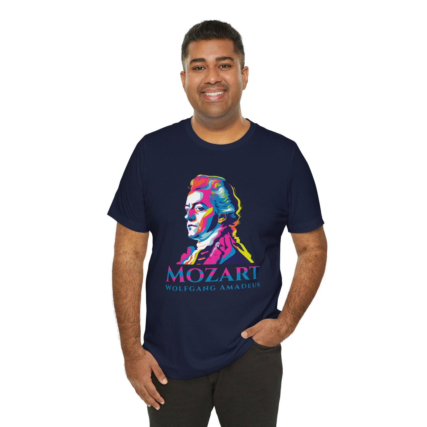 Mozart Statue T-Shirt: Classical Music T-Shirt, Mozart Shirt, Wolfgang Amadeus Mozart Gift, Mozart Tribute Tee, Mozart Profile Tee