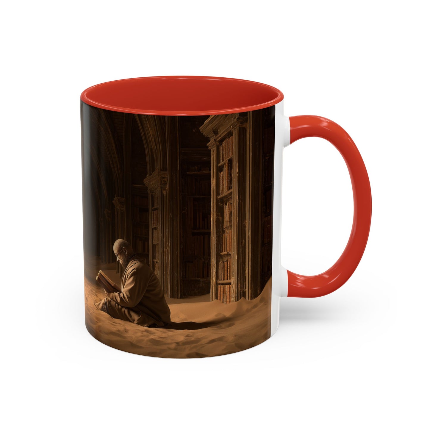 Deep Focus Mug (USA) - Classical Music for Thinking Mug, Peaceful Library Mug, Nature Library Mug, Apocalyptic Library Mug