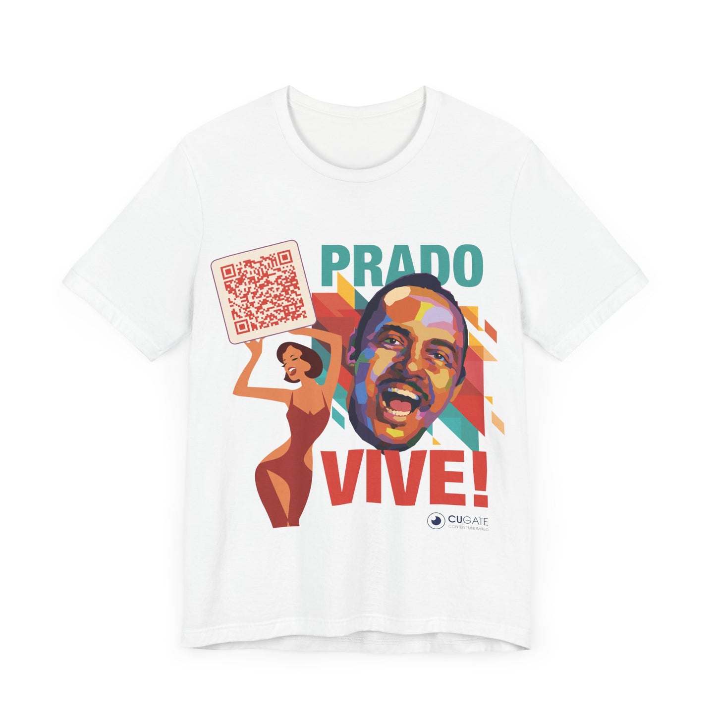 Prado Vive T-Shirt, Mambo T-Shirt Latin Music T-Shirt (QR-Playlist Included)
