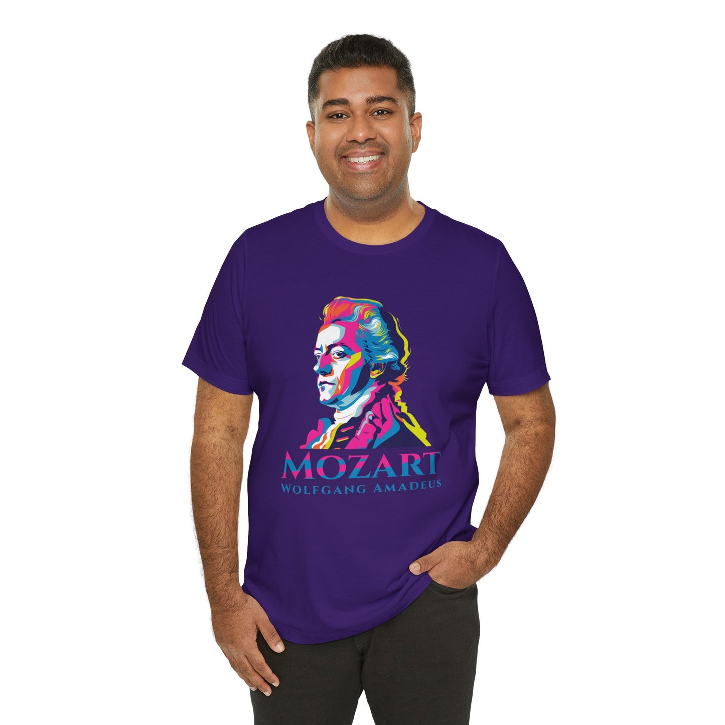 Mozart Statue T-Shirt: Classical Music T-Shirt, Mozart Shirt, Wolfgang Amadeus Mozart Gift, Mozart Tribute Tee, Mozart Profile Tee
