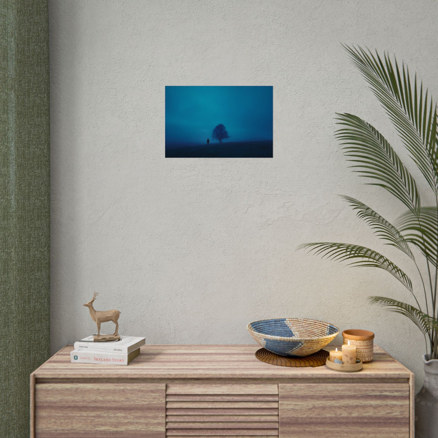 Without Words: Blue Hours - Relaxation Print, Magical Feeling Poster, Contemplative Mood Print, Poetic Moments Poster