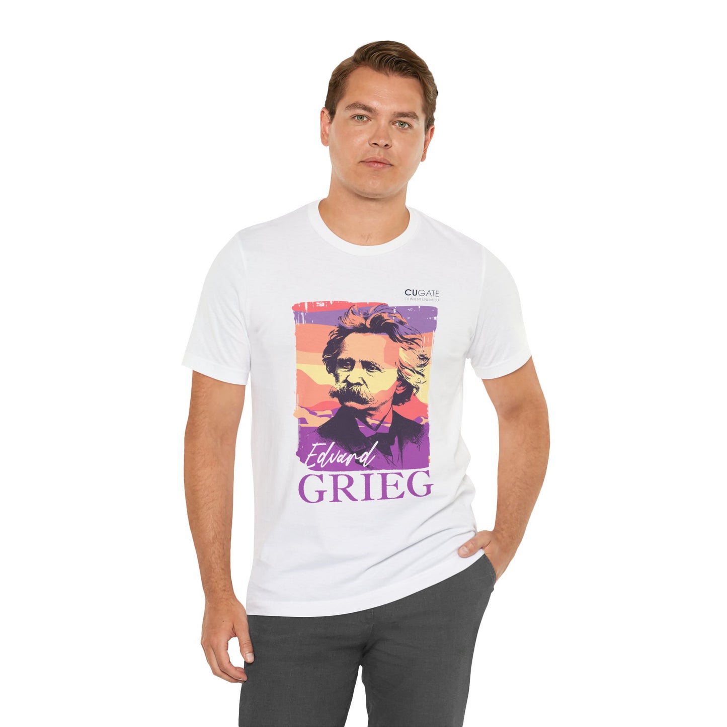 Grieg T-Shirt (Light): Classical Music T-Shirt, Grieg Shirt, Music T-Shirt Gift, Norwegian Folk Music Tee, Scandinavian Classic Music Shirt